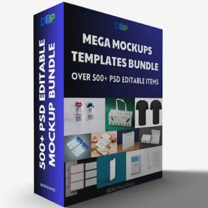 500+ PSD All in One Mega Mockup Templates Bundle