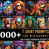 6000+ Premium T-Shirt Designs A.I Prompts Bundle