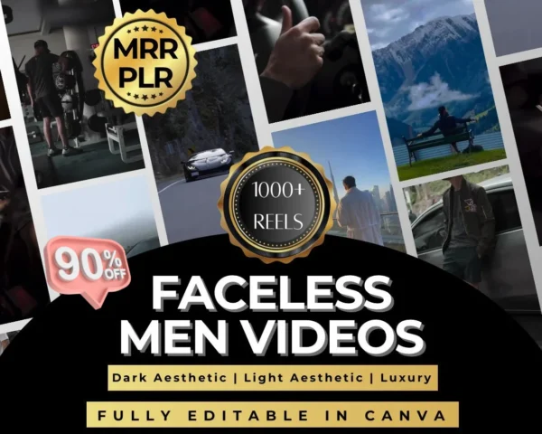 1000+ Premium Faceless Men Video Reels Bundle Pack