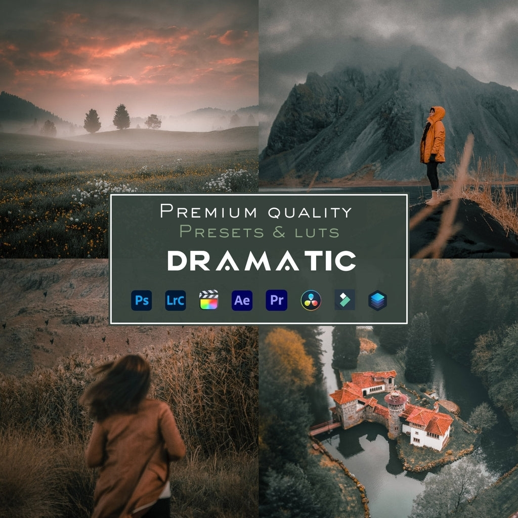 Premium Lightroom LUTs & Photo Video Presets Bundle – Cinematic, Moody, Portrait, Vintage, Wedding & Commercial Color Grading for Photoshop, Premiere Pro, DaVinci Resolve – All-in-One Professional Editing Collection