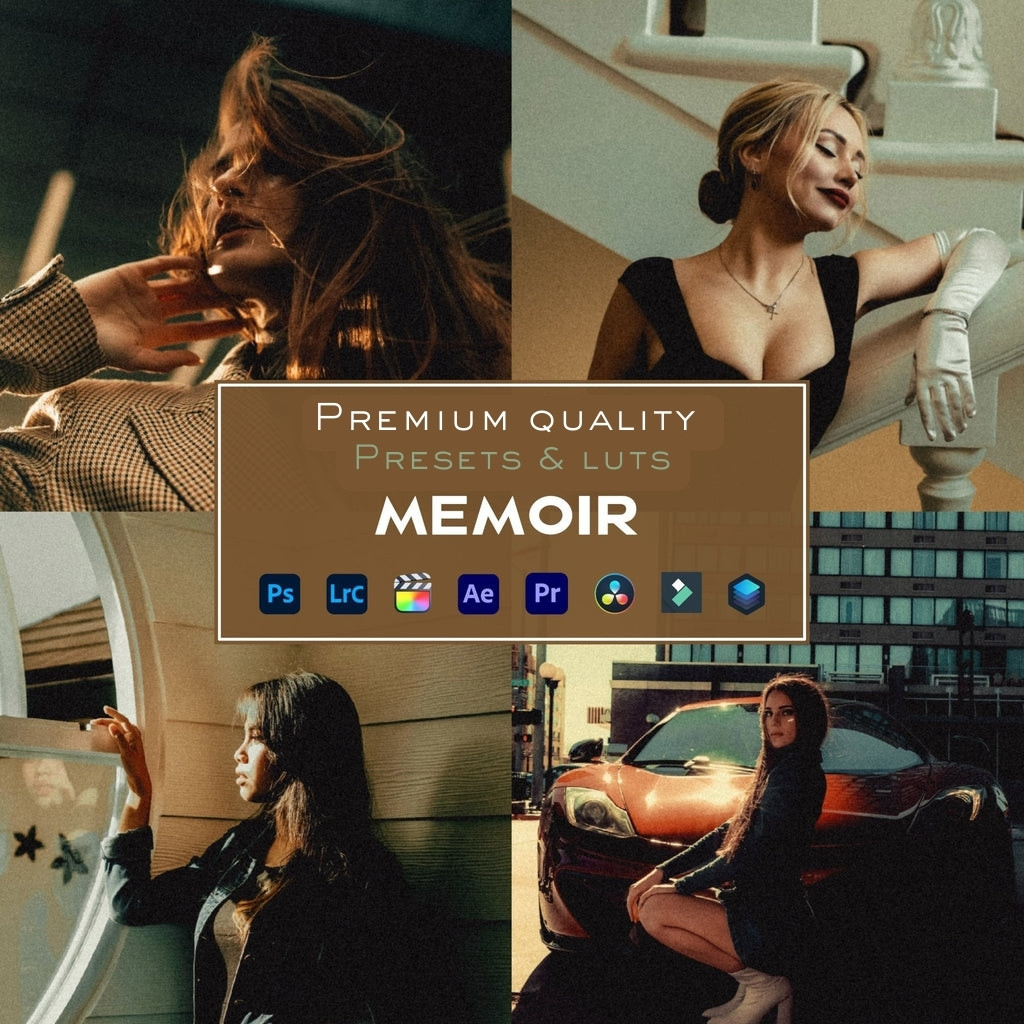 Premium Lightroom LUTs & Photo Video Presets Bundle – Cinematic, Moody, Portrait, Vintage, Wedding & Commercial Color Grading for Photoshop, Premiere Pro, DaVinci Resolve – All-in-One Professional Editing Collection