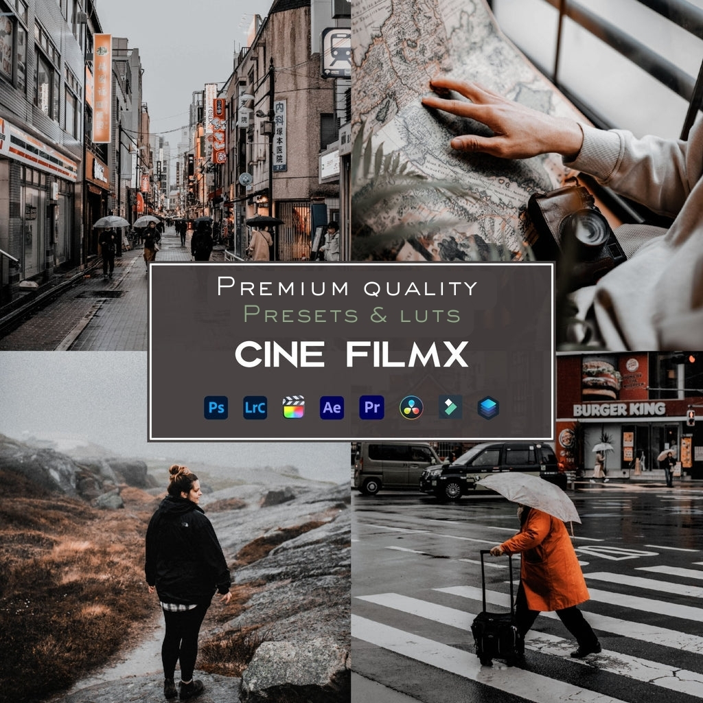 Premium Lightroom LUTs & Photo Video Presets Bundle – Cinematic, Moody, Portrait, Vintage, Wedding & Commercial Color Grading for Photoshop, Premiere Pro, DaVinci Resolve – All-in-One Professional Editing Collection